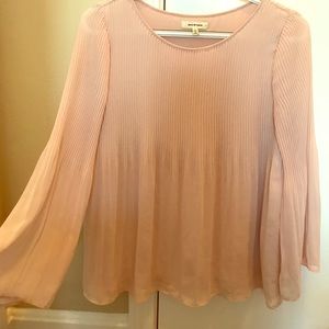 Flowy light pink top ~ MaxStudio